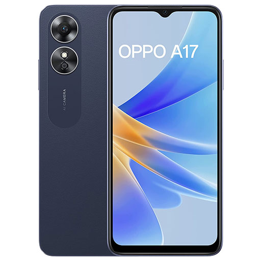 Oppo A17 -Midnight Black, 4GB RAM, 64GB Storage