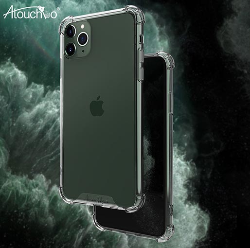 Atouch iPhone 11 Pro Max Anti-Shock Armor Clear Phone Case