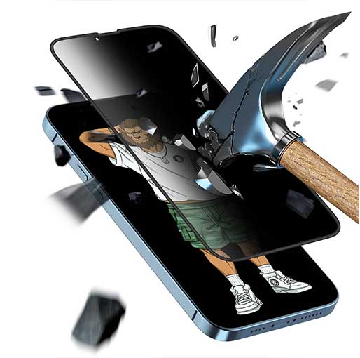 Green 3D Silicone Privacy Glass Screen Protector Compatible for iPhone 13 / 13 Pro (6.1")